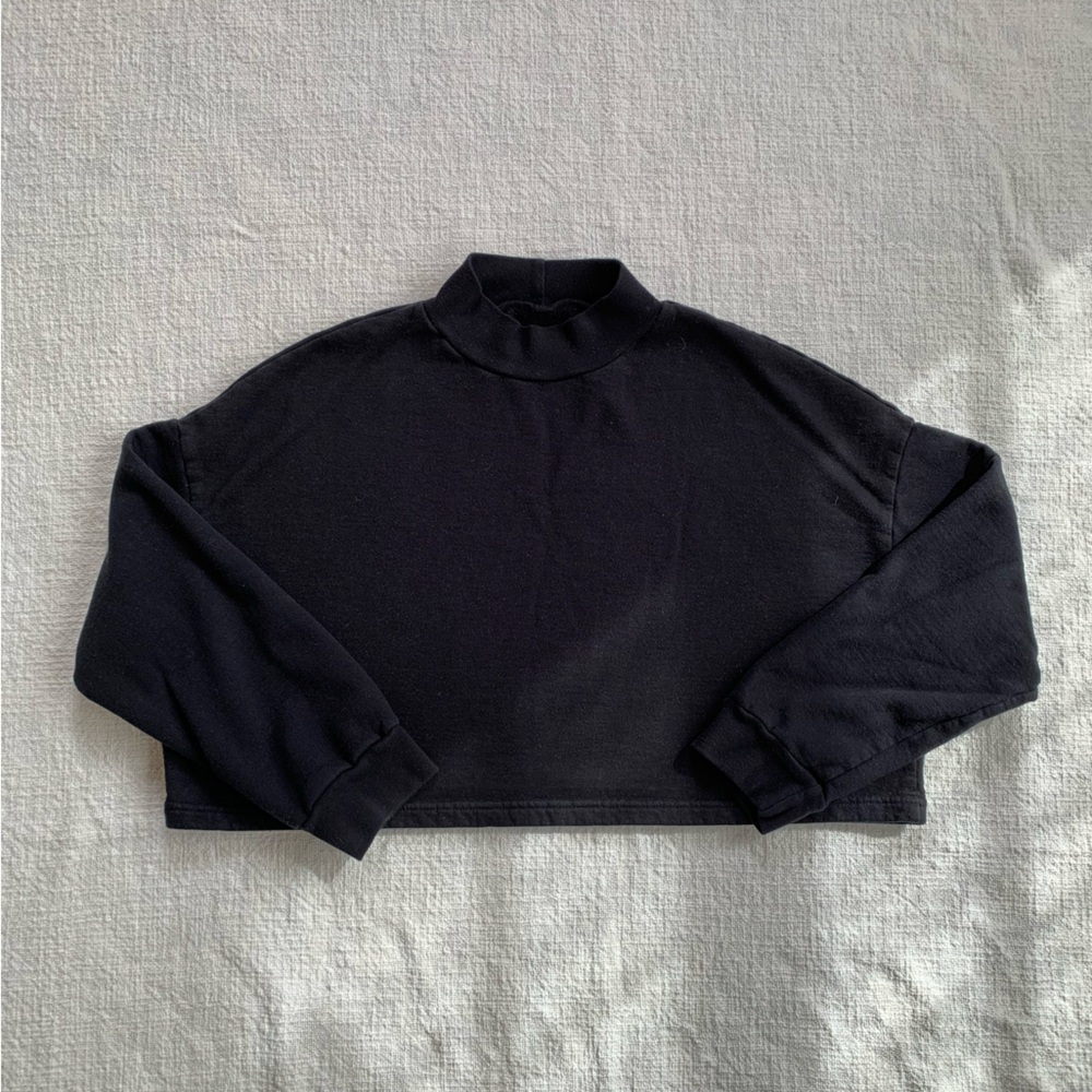 Pansy Co Cropped Fleece Sweatshirt